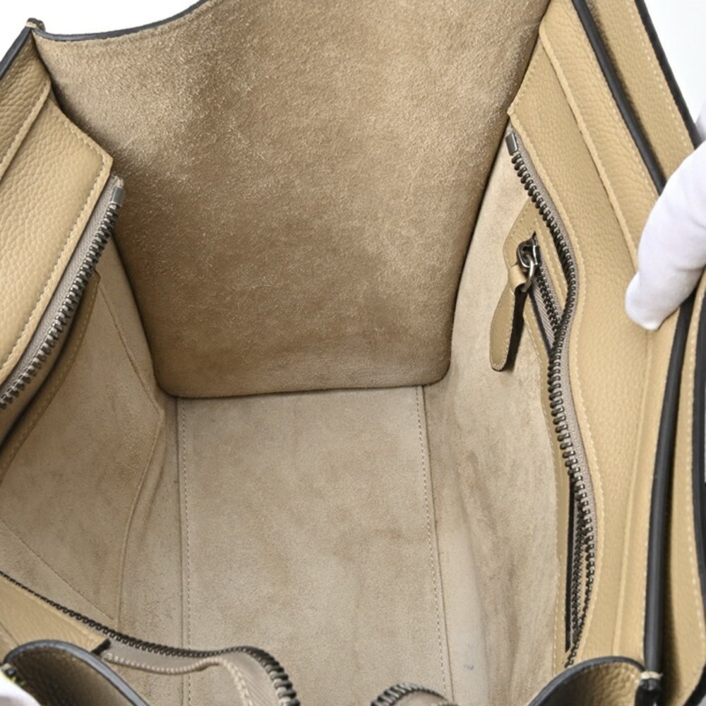 CELINE luggage micro beige handbag - Picture 9 of 10